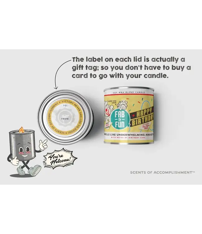 Fab & Fun (and non-creepy!) Birthday Candle