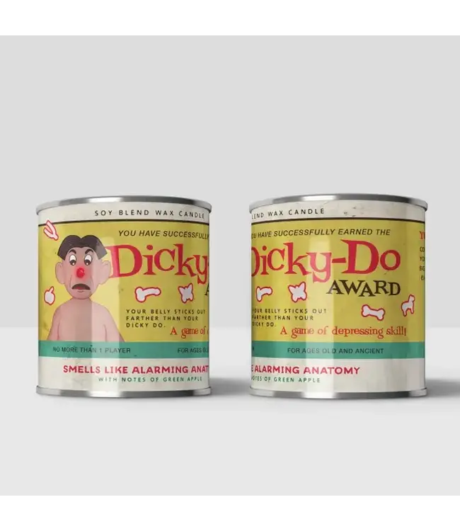 Dicky-Do Delight: Humorous Candle
