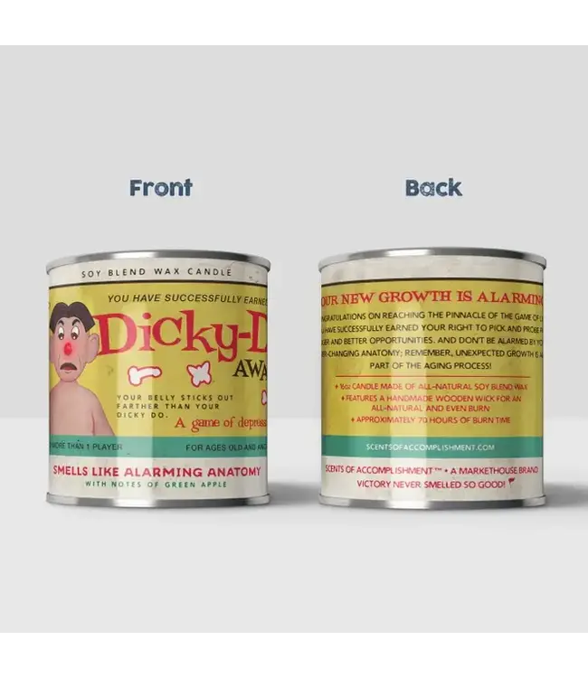 Dicky-Do Delight: Humorous Candle