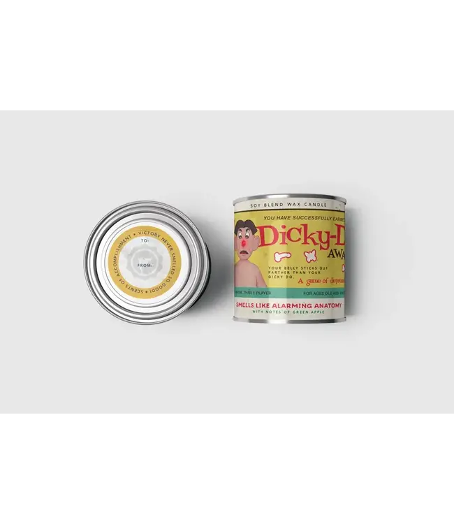 Dicky-Do Delight: Humorous Candle