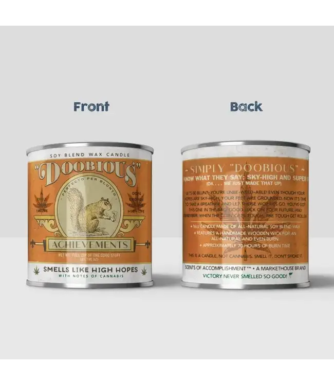 Cannabis Chronicles: Doobious Achievements Candle