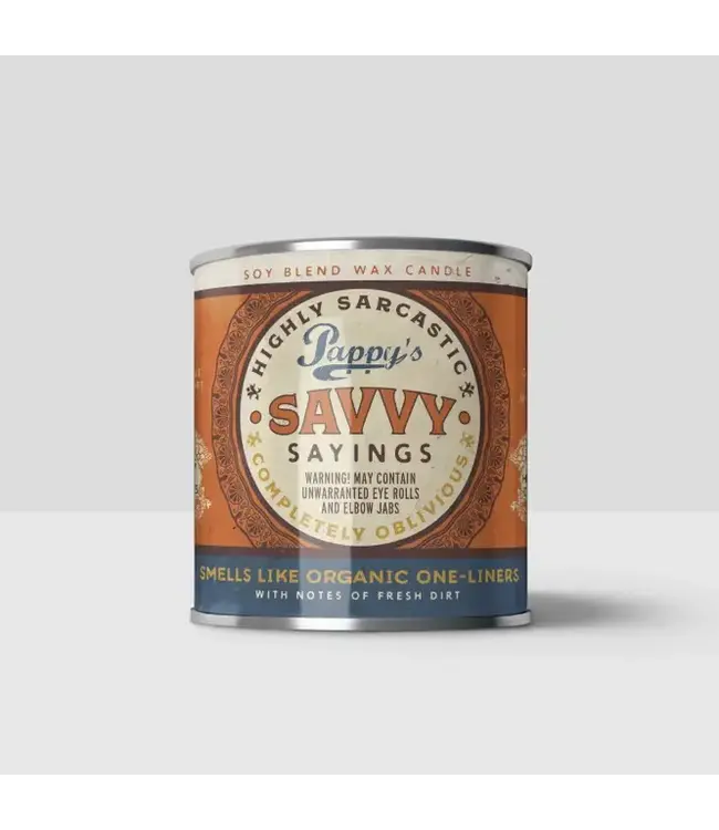 Dad's Wisdom: Pappy's Savvy Candle