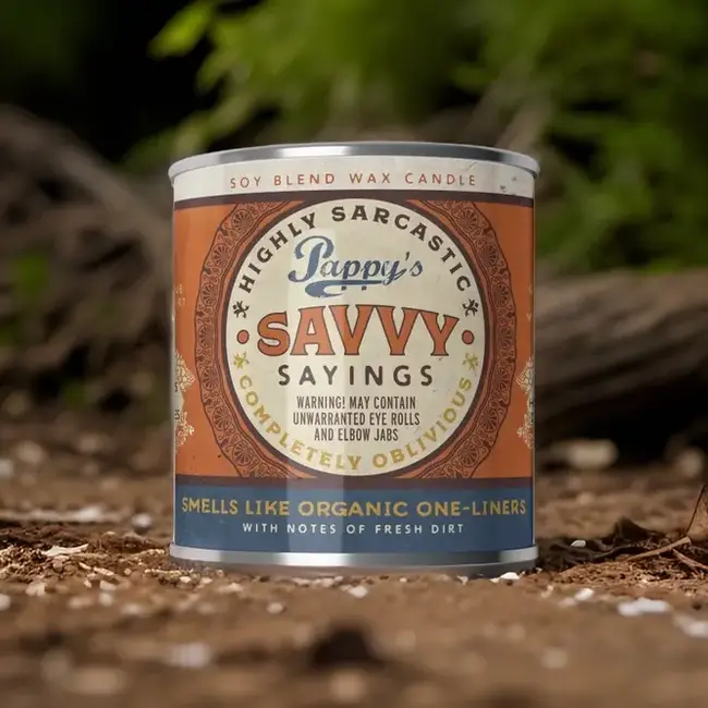 Dad's Wisdom: Pappy's Savvy Candle