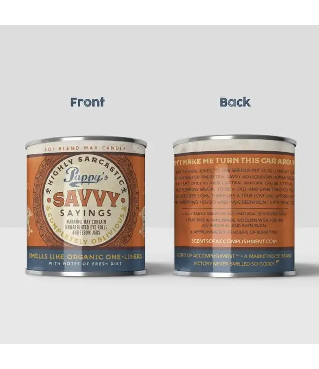 Dad's Wisdom: Pappy's Savvy Candle