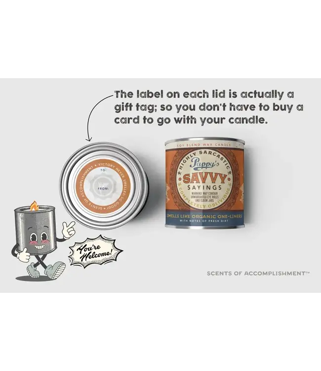 Dad's Wisdom: Pappy's Savvy Candle