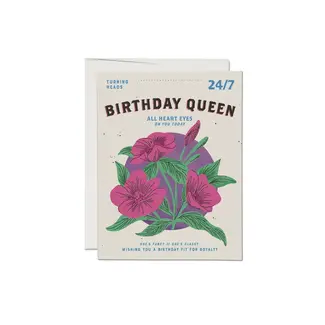 Red Cap Cards Birthday Queen Birthday Greeting Card