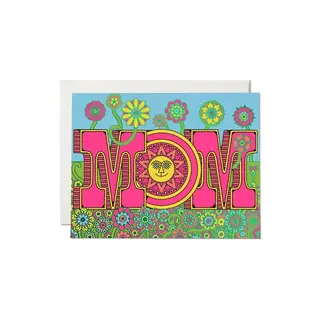 Red Cap Cards Mom Blooms Mother's Day Greeting Card