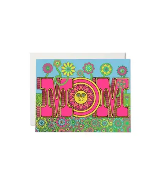 Red Cap Cards Mom Blooms Mother's Day Greeting Card