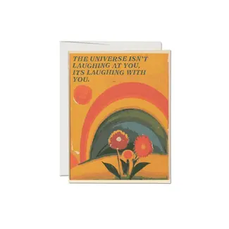 Red Cap Cards Universe Laughs Encouragement Greeting Card