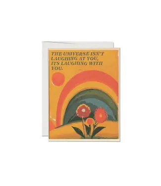 Red Cap Cards Universe Laughs Encouragement Greeting Card