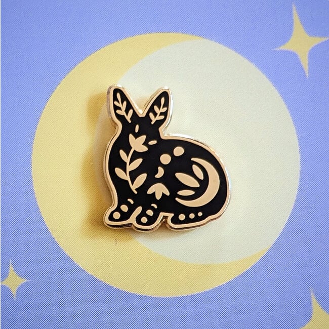 Moon Rabbit Miso Enamel Pin