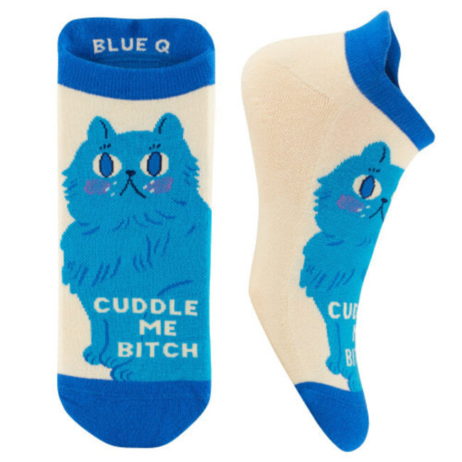 Feline Feels: Blue Q's Cuddle Me Bitch Socks