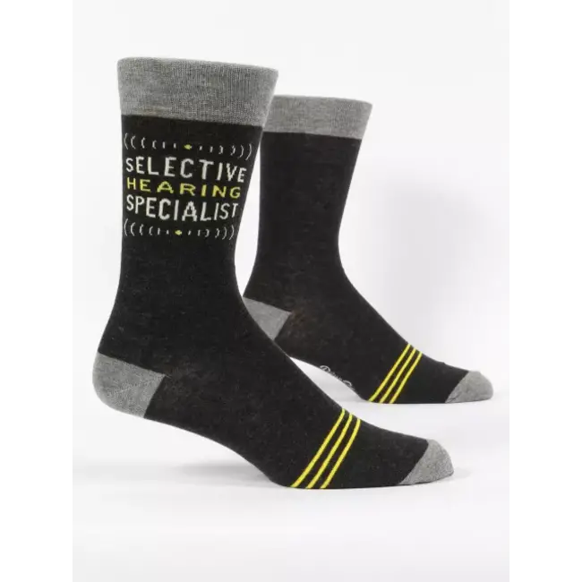 Blue Q Selective Hearing Socks: Tune In Style