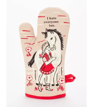 Blue Q I Hate Everyone Too Oven Mitt