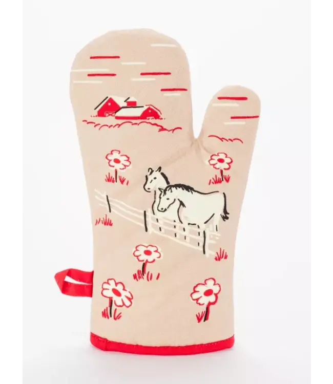 Neigh-sayers Beware: Blue Q's 'I Hate Everyone Too' Oven Mitt