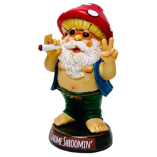 Groovy Gnome Figurine - Gnome Shroomin'