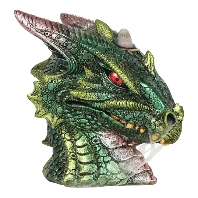 Dragon's Breath: Green Head Incense Burner