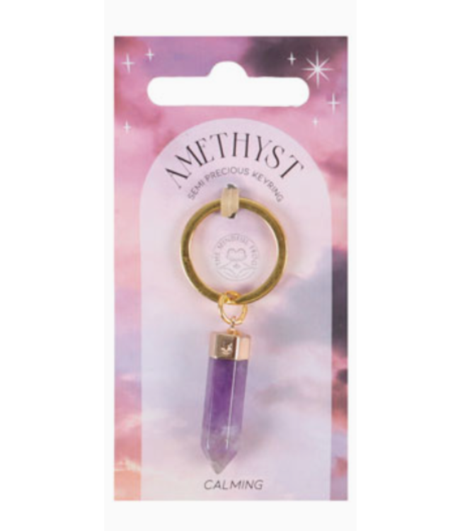Semi Precious Crystal Keyrings
