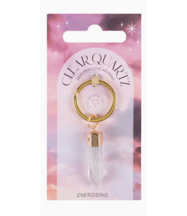 Semi Precious Crystal Keyrings