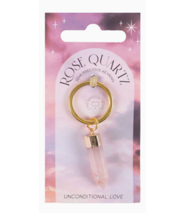 Semi Precious Crystal Keyrings