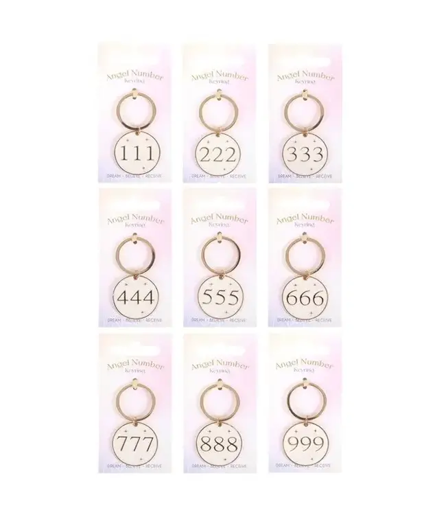 Angel Number Keyring