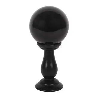 Something Different Small Black Crystal Ball On Stand