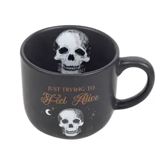 Something Different Trying To Feel Alive Skull Mug