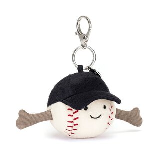 JellyCat Amuseable Sports Baseball Bag Charm