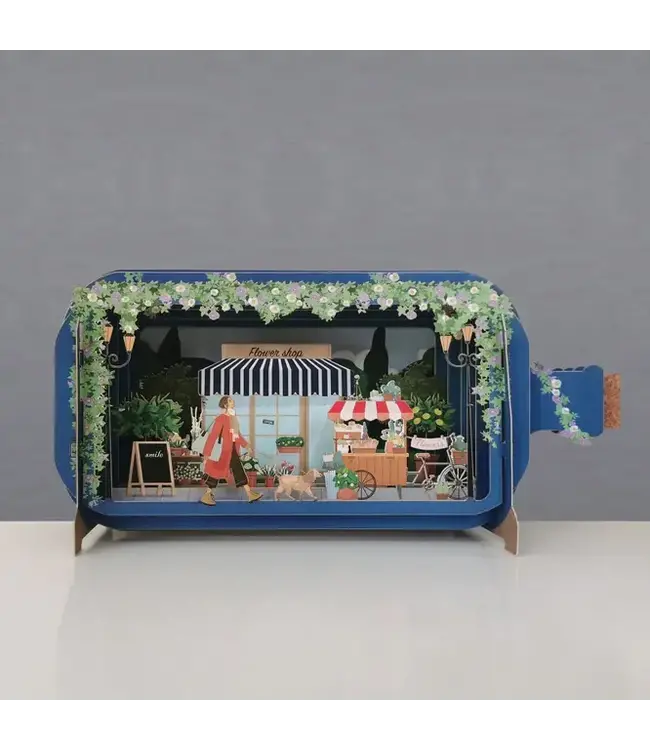 Message in a Bottle Card- Flower Shop