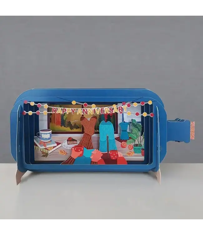 Message in a Bottle Card- Cozy Anniversary