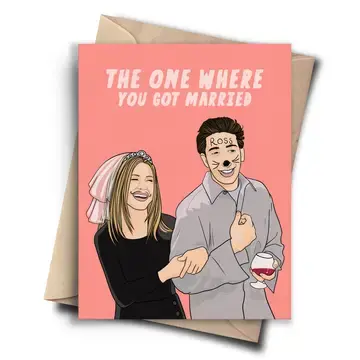 Friends Funny Wedding Card