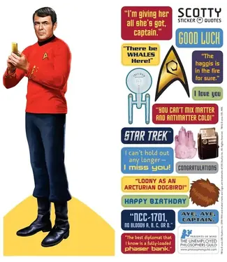 Unemployed Philosophers Guild Star Trek Scotty Greeting Card