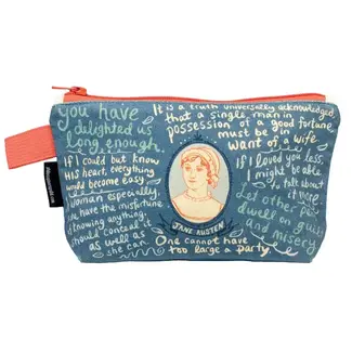 Unemployed Philosophers Guild Jane Austin Zipper Bag
