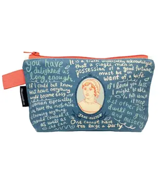 Unemployed Philosophers Guild Jane Austin Zipper Bag