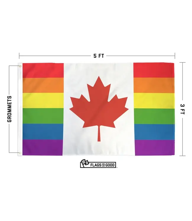 Rainbow Maple: 3' x 5' Canada Flag