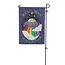 Cosmic Welcome: 18" x 12" Garden Flag