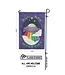 Cosmic Welcome: 18" x 12" Garden Flag