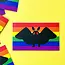 Mothman Pride: Rainbow Sticker