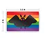 Mothman Pride: Rainbow Sticker