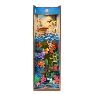Hands Craft DIY Miniature House Book Nook Kit: Mermaid Story