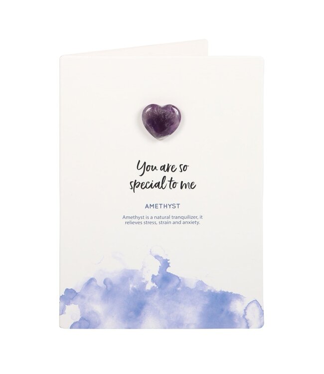Heartfelt Amethyst Greeting Card