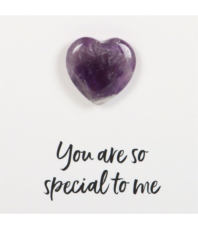 Heartfelt Amethyst Greeting Card