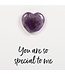 Heartfelt Amethyst Greeting Card