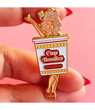 Kitschy Delish Burlesque Sliding Pin with Glitter