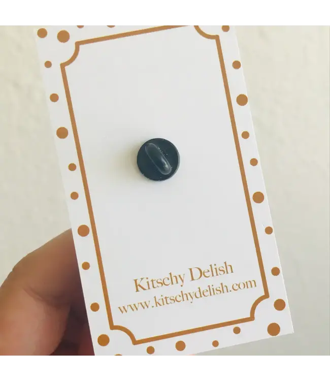 "Cat Tea" Glitter Pin