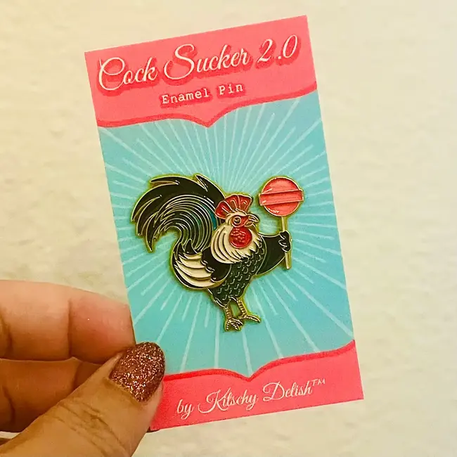 Candy-Coated Cock Sucker Pin 2.0