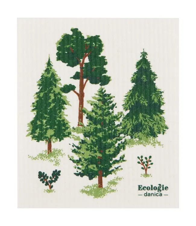 Scandi Dishcloth: Clean Green!