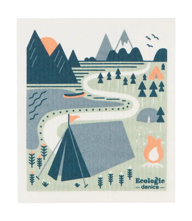 Scandi Dishcloth: Clean Green!