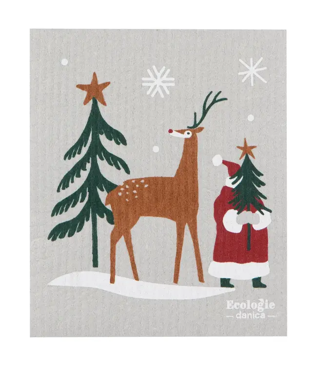 Holiday Cheer Dishcloths: Festive & Green!