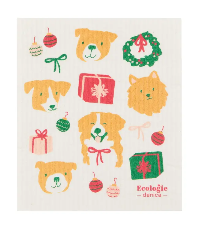 Holiday Cheer Dishcloths: Festive & Green!